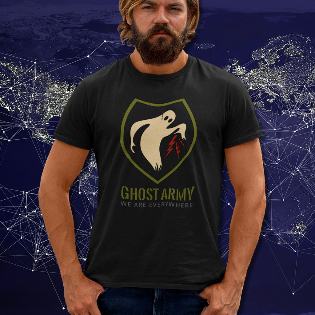Ghost Army - We Are Everywhere | Mens/Unisex Short Sleeve T-Shirt - Rise of The New Media