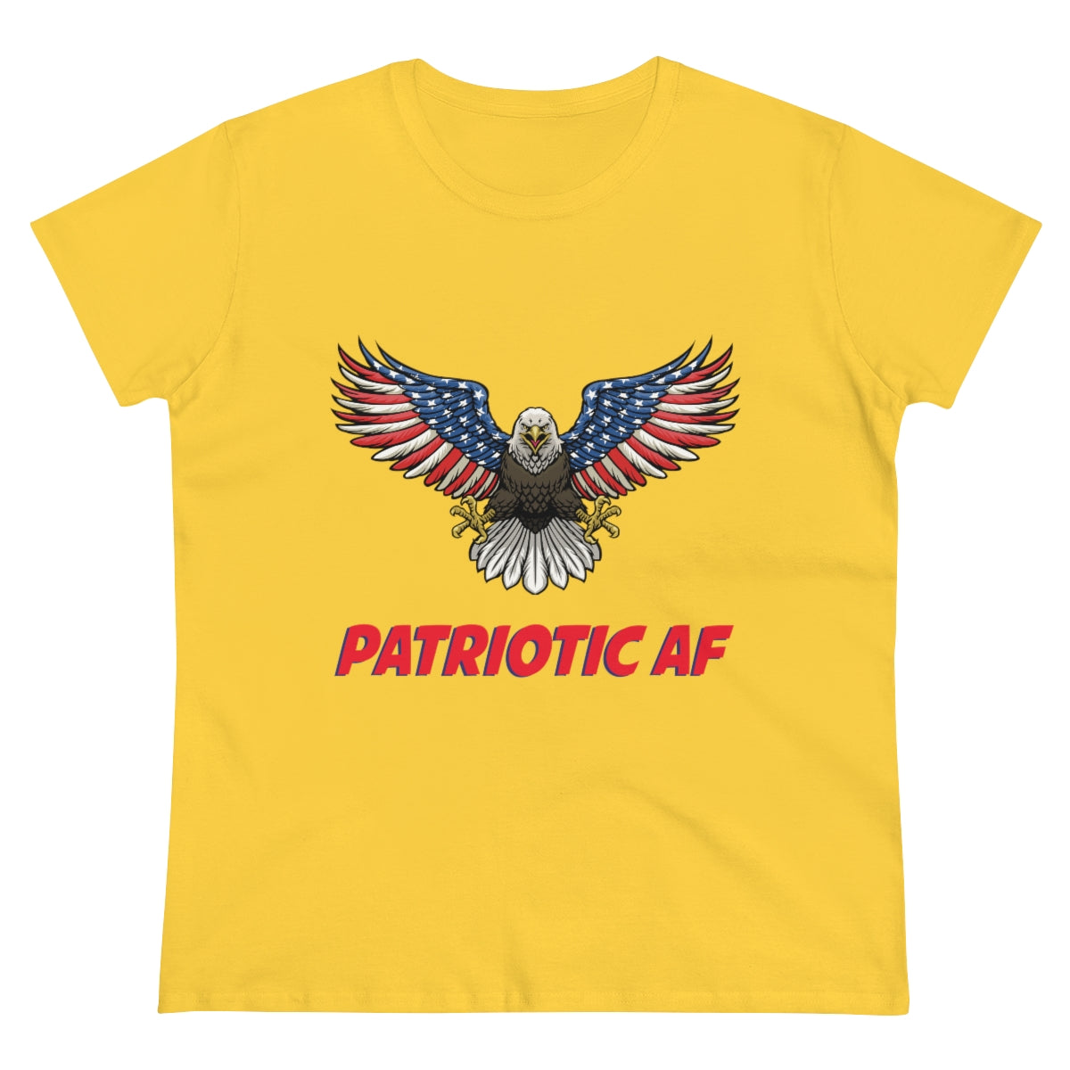 Patriotic AF with American Eagle 2 | Women's Tee - Rise of The New Media