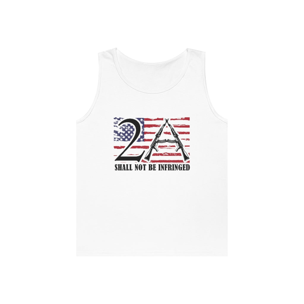 2A Shall Not Be Infringed | Men's Heavy Cotton Tank Top - Rise of The New Media