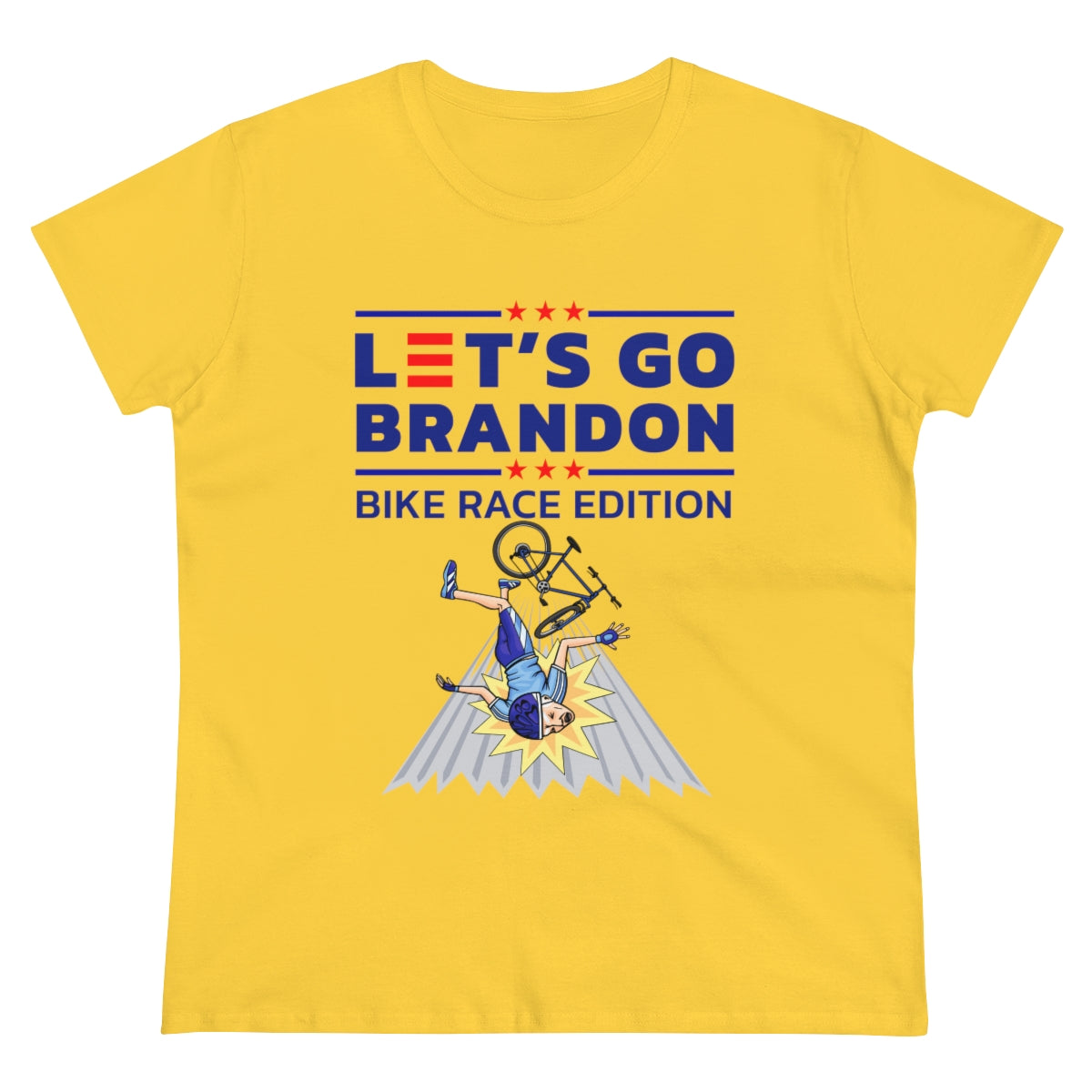 Let's Go Brandon Bike Race Edition | Women's Tee - Rise of The New Media
