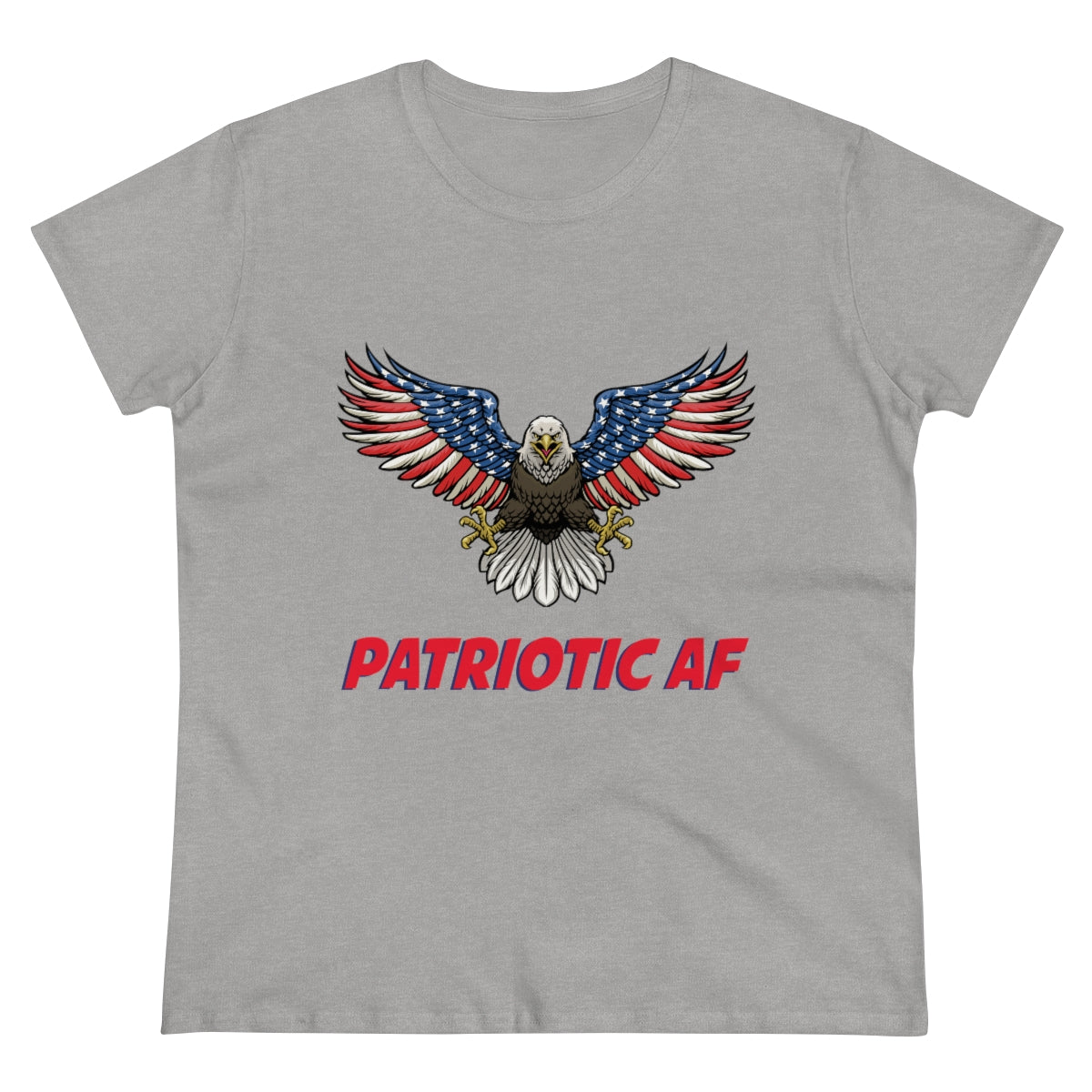 Patriotic AF with American Eagle 2 | Women's Tee - Rise of The New Media