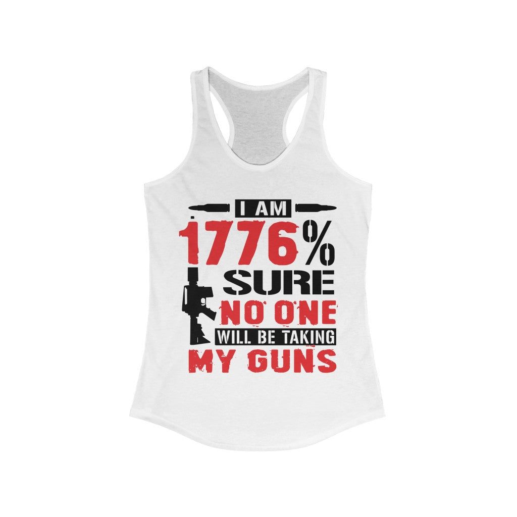 I Am 1776% Sure | Women's Racerback Tank - Rise of The New Media