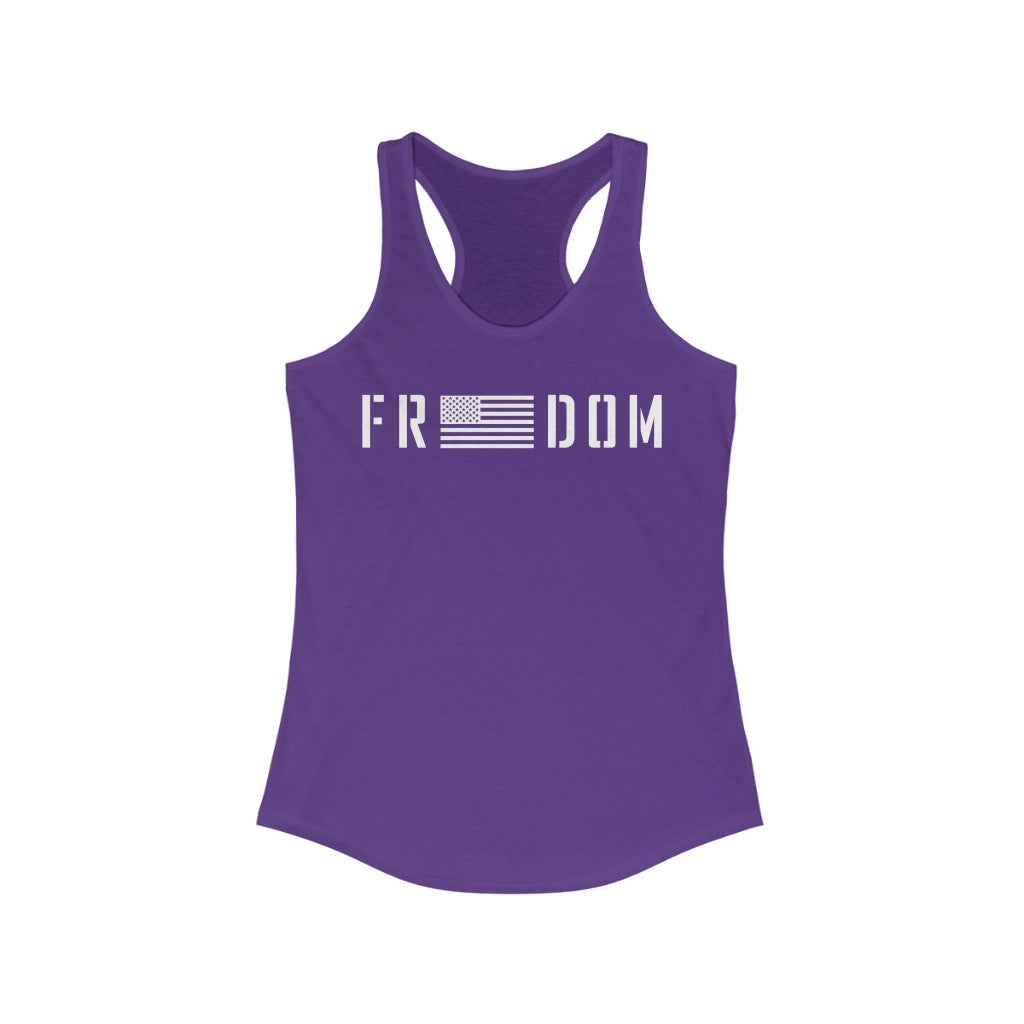 Freedom USA | Women's Racerback Tank - Rise of The New Media