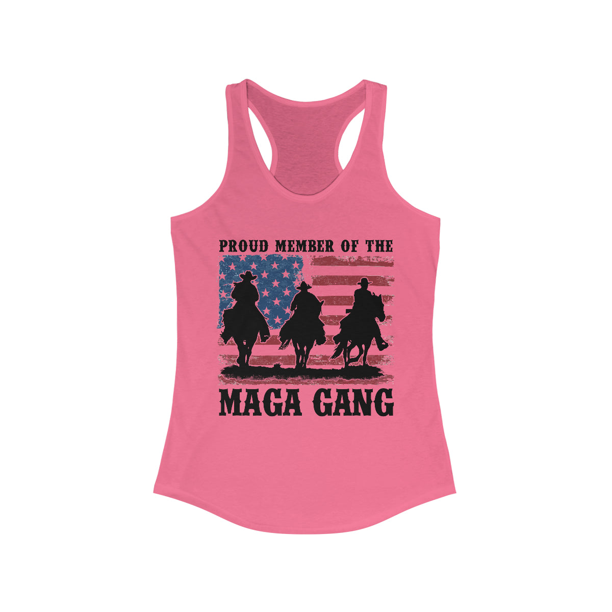 MAGA Gang | Women's Racerback Tank - Rise of The New Media