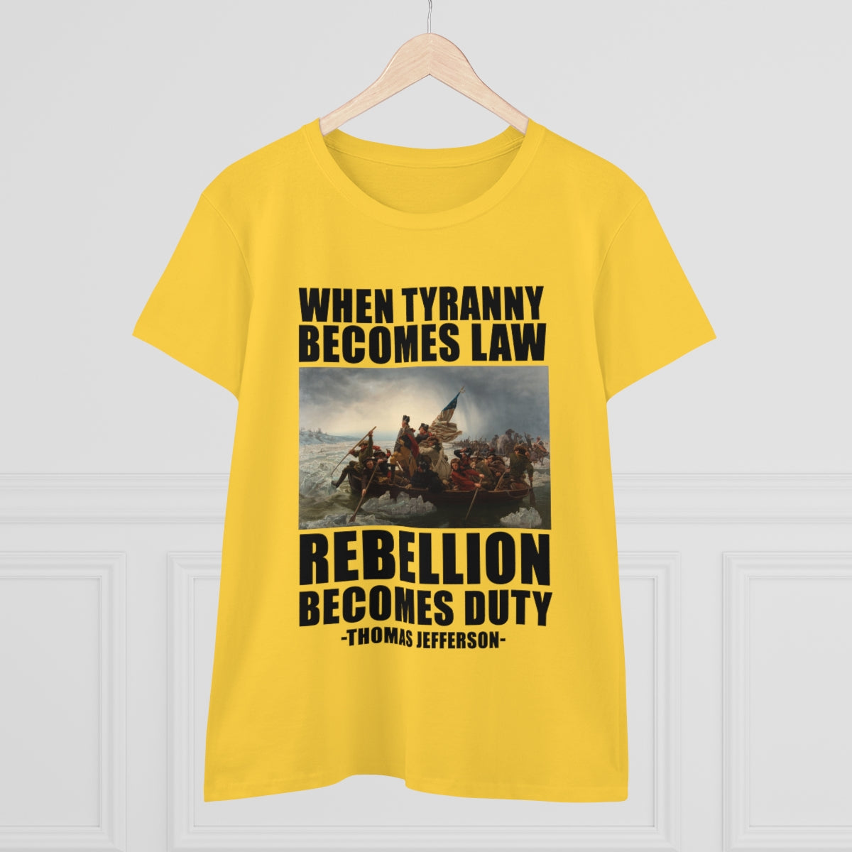 When Tyranny Becomes Law... | Women's Cotton Tee - Rise of The New Media