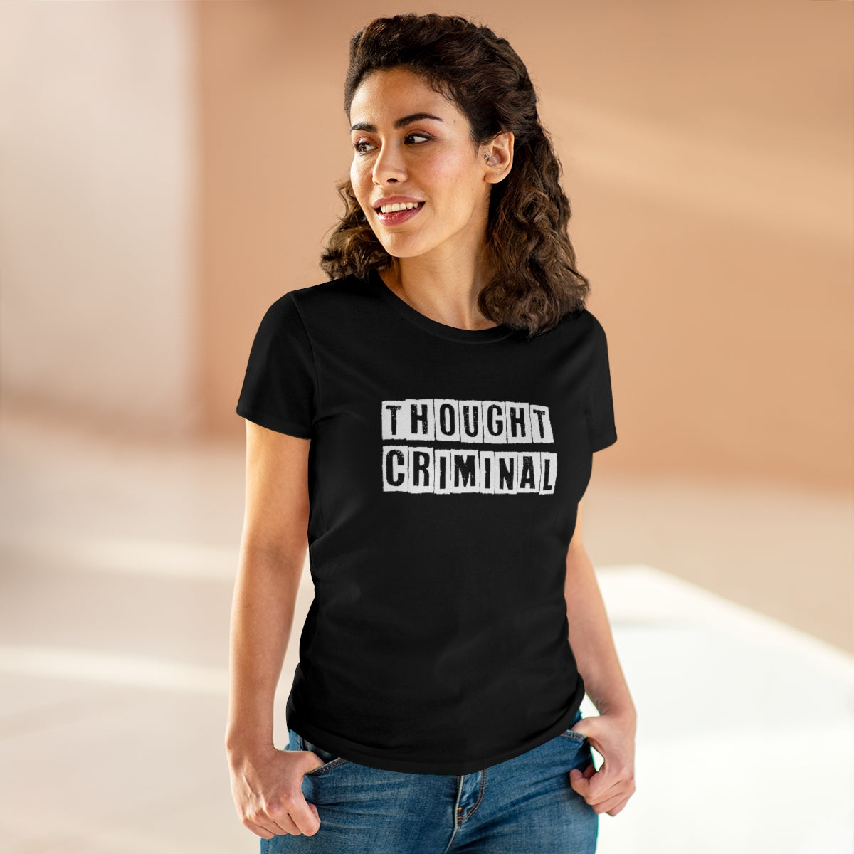 Thought Criminal | Women's Tee - Rise of The New Media