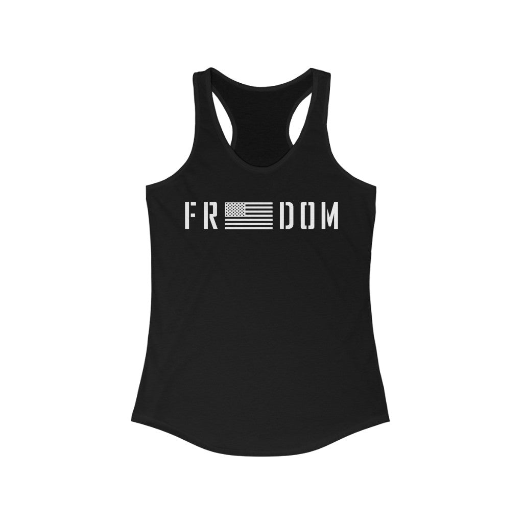 Freedom USA | Women's Racerback Tank - Rise of The New Media