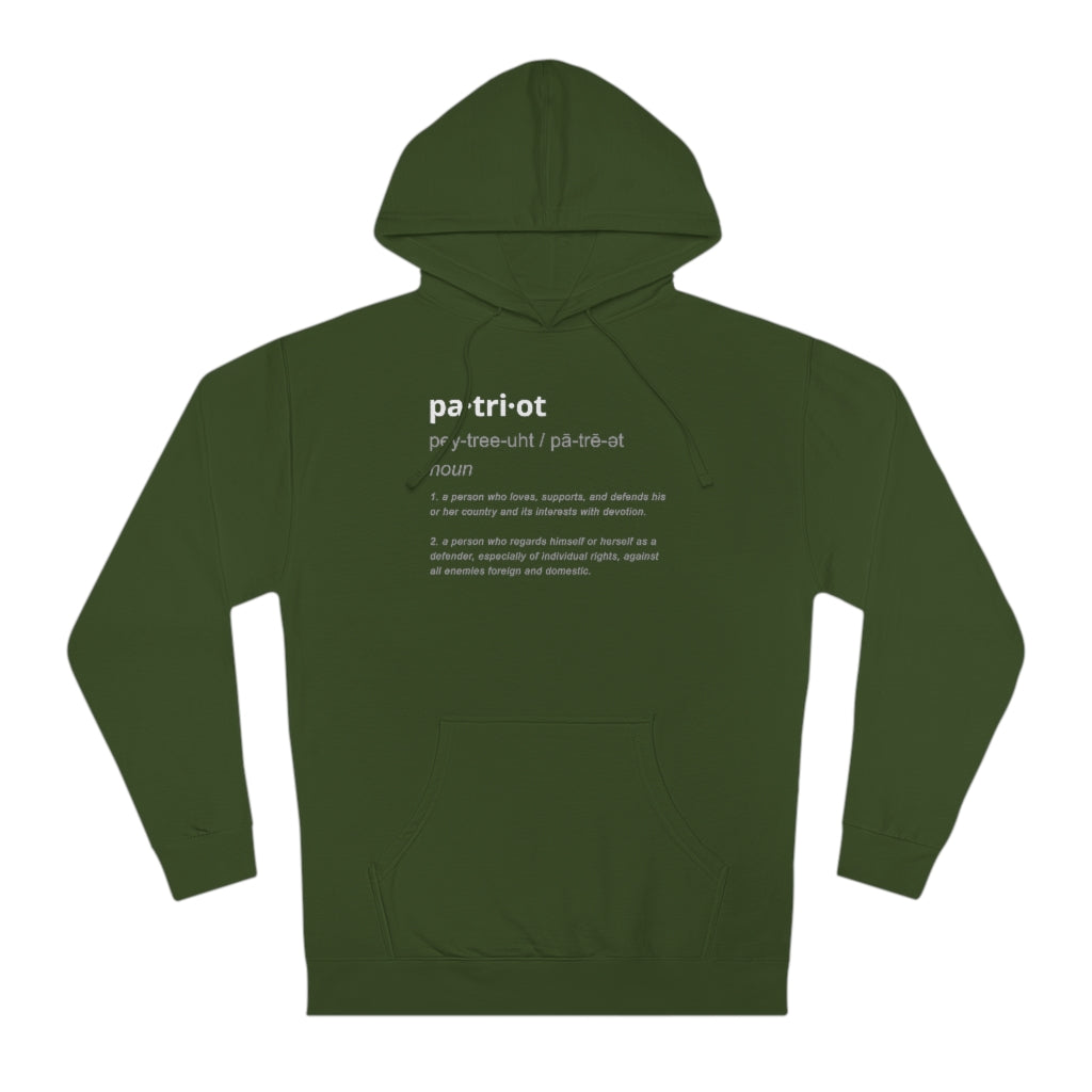 Patriot Definition | Unisex Hooded Sweatshirt - Rise of The New Media