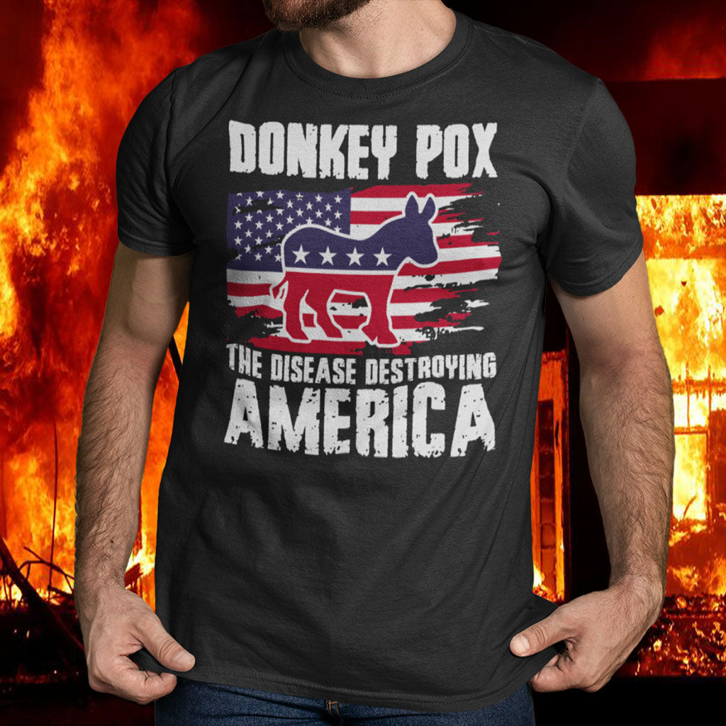 Donkey Pox | Mens/Unisex Short Sleeve T-Shirt - Rise of The New Media