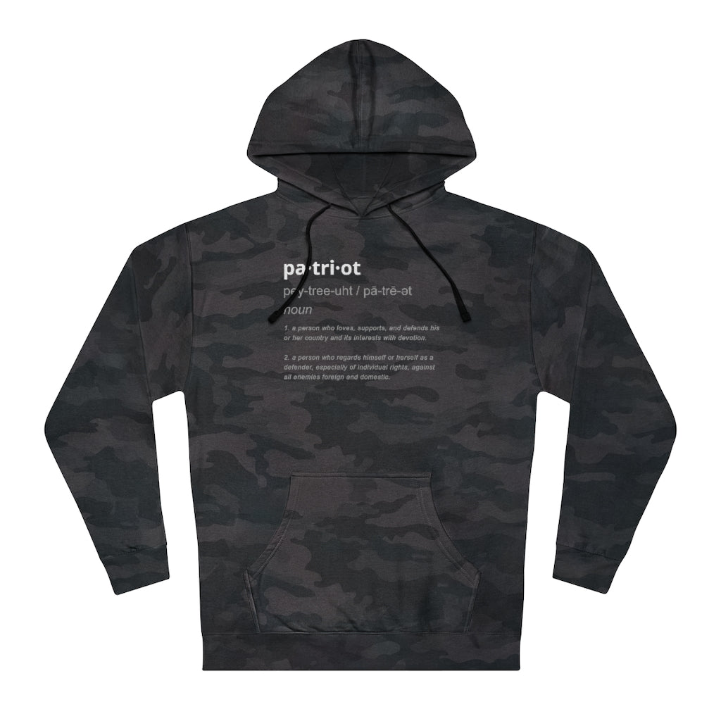 Patriot Definition | Unisex Hooded Sweatshirt - Rise of The New Media