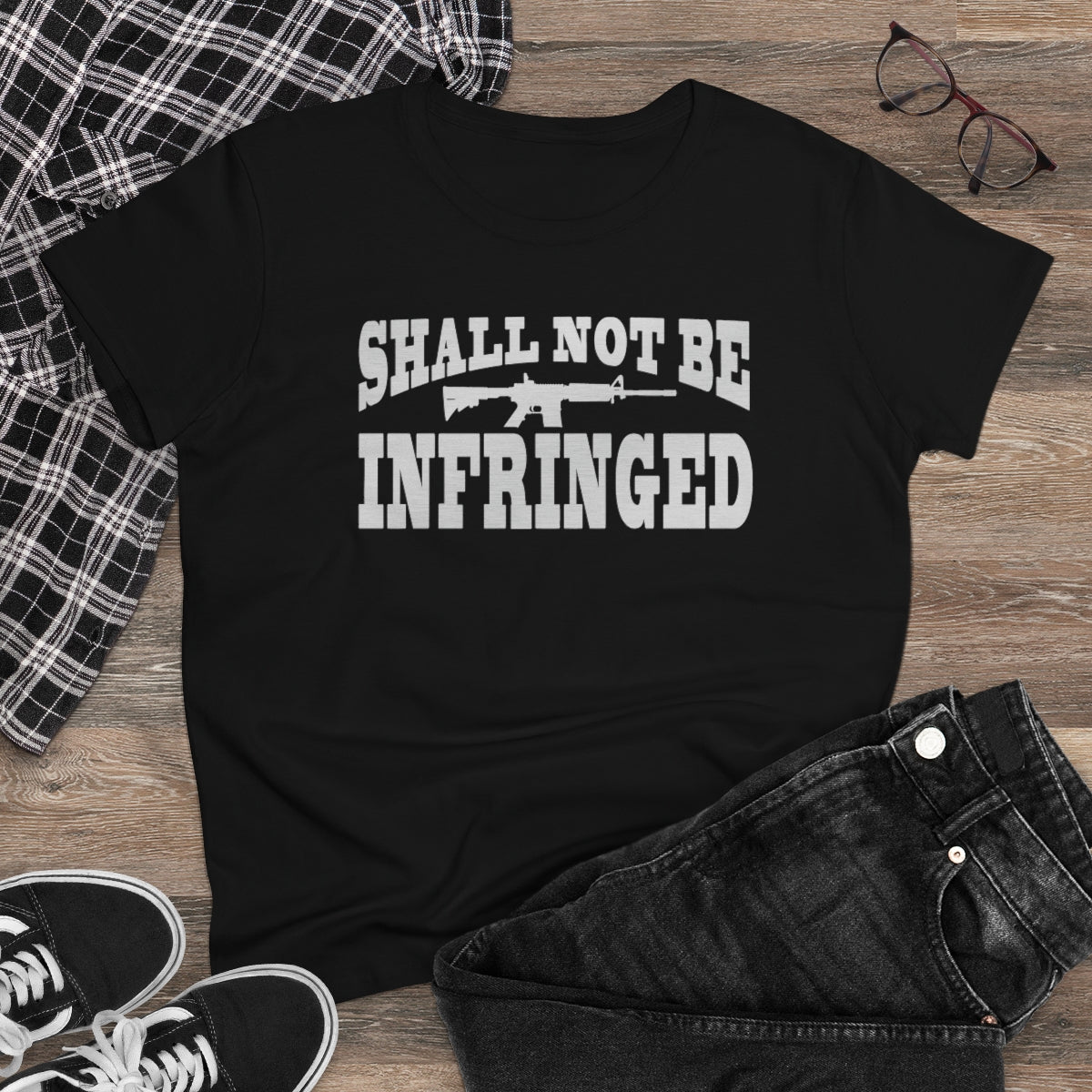 Shall Not Be Infringed | Women's Tee - Rise of The New Media
