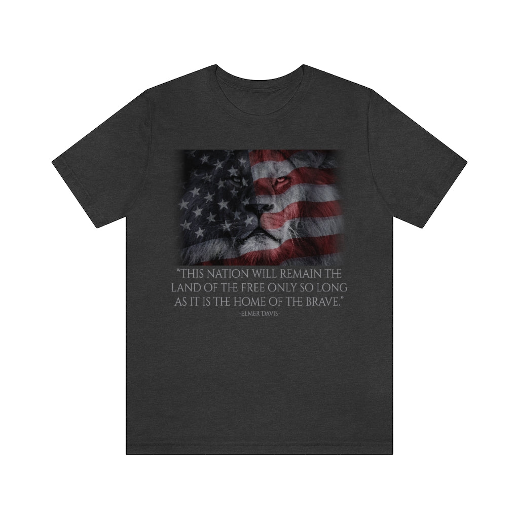 Land Of The Free | Unisex Short Sleeve T-Shirt - Rise of The New Media