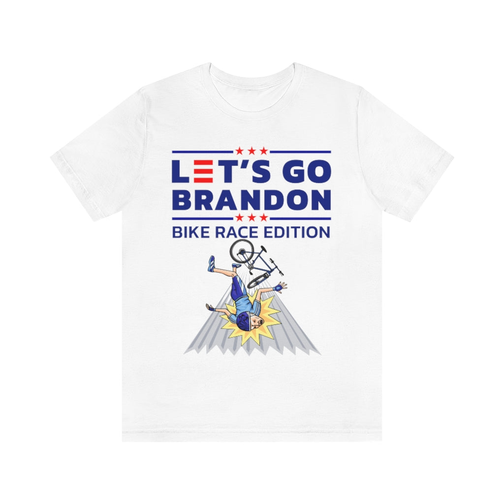Let's Go Brandon - Bike Race Edition | Unisex Short Sleeve T-Shirt - Rise of The New Media
