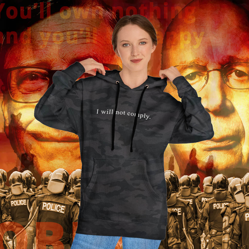 I Will Not Comply | Unisex Hooded Sweatshirt - Rise of The New Media