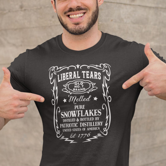 Liberal Tears | Mens/Unisex Short Sleeve T-Shirt - Rise of The New Media
