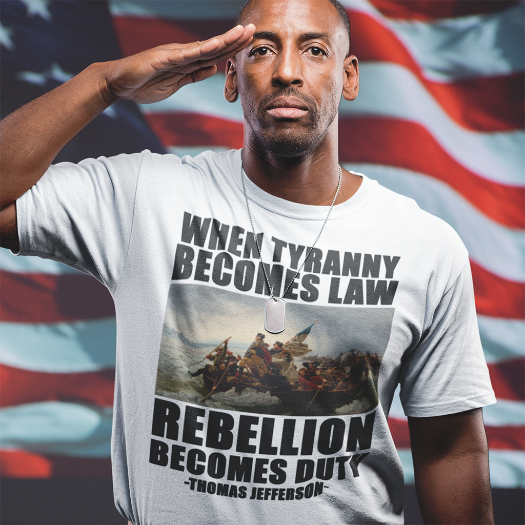When Tyranny Becomes Law Rebellion Becomes Duty | Unisex Short Sleeve T-Shirt - Rise of The New Media