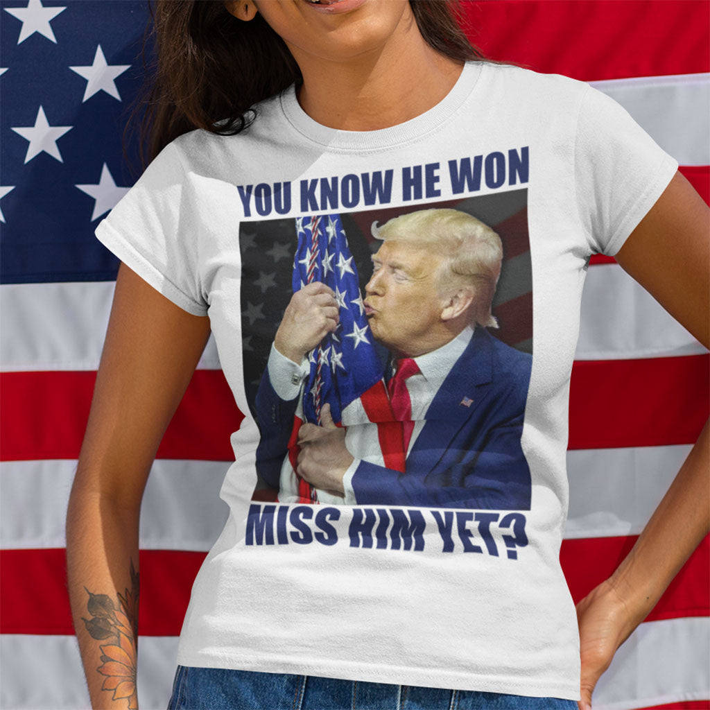 You Know He Won. Miss Him Yet? | Unisex Short Sleeve T-Shirt - Rise of The New Media